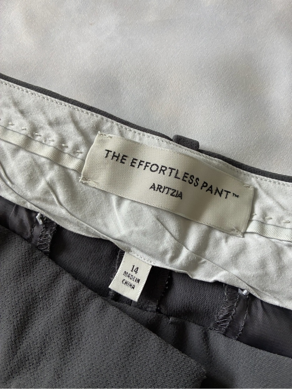 ARITZIA Charcoal Pleated Wide Leg High-Waist Trousers Size 14 - Picture 11 of 12